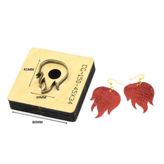 SMVAUON Christmas Earings Cutting Dies New Die Cut Wooden Dies Suitable For Leather Blade Rule Cutter For Diy Leather Crafts