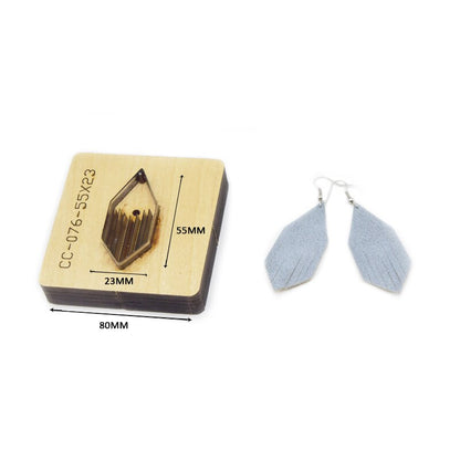 SMVAUON Prismatic Earrings Cutting Dies 2021 New Die Cut & Wooden Dies For Leather Blade Rule Cutter For Diy Leather Crafts