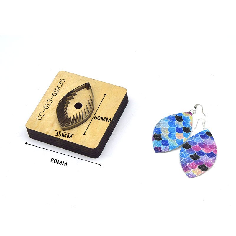 SMVAUON Leather Earring Cutting Die  Paper Art Leather Decoration Tool For Die Cutting Machine DIY Handicraft Cutter