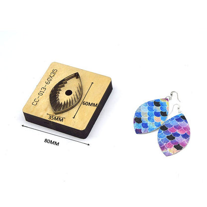 SMVAUON Leather Earring Cutting Die  Paper Art Leather Decoration Tool For Die Cutting Machine DIY Handicraft Cutter
