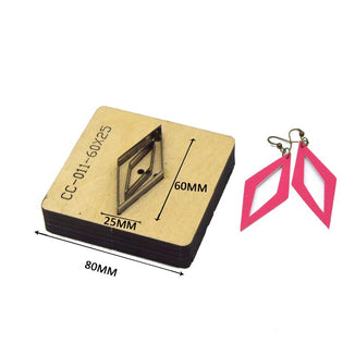 SMVAUON Prismatic Earrings Cutting Dies 2021 New Die Cut & Wooden Dies For Leather Blade Rule Cutter For Diy Leather Crafts