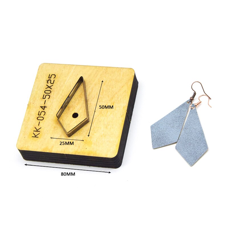 SMVAUON Prismatic Earrings Cutting Dies 2021 New Die Cut & Wooden Dies For Leather Blade Rule Cutter For Diy Leather Crafts