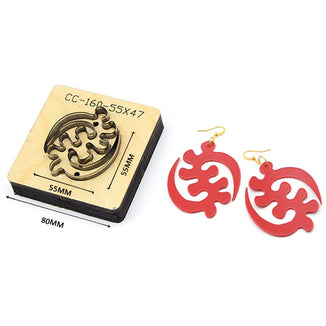 SMVAUON Christmas Earings Cutting Dies New Die Cut Wooden Dies Suitable For Leather Blade Rule Cutter For Diy Leather Crafts