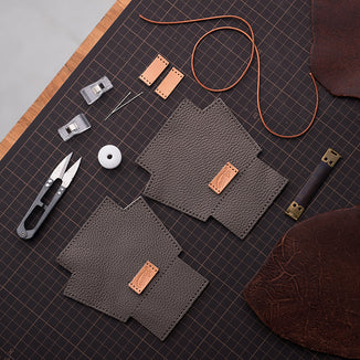 DIY handmade material package # full leather coin bag handmade handmade mini cute