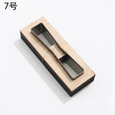 Leather Accessories Cutting Dies Wooden DIY Handmade Custom Cut Mold Punch Tools Zipper Head Wood Punching Stencil