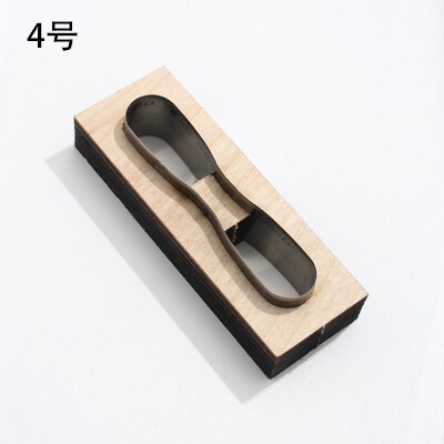 Leather Accessories Cutting Dies Wooden DIY Handmade Custom Cut Mold Punch Tools Zipper Head Wood Punching Stencil