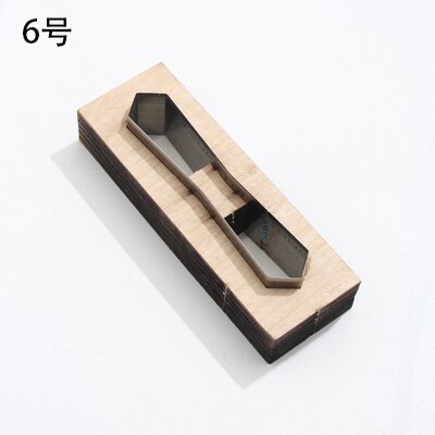 Leather Accessories Cutting Dies Wooden DIY Handmade Custom Cut Mold Punch Tools Zipper Head Wood Punching Stencil