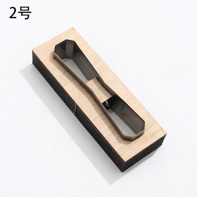 Leather Accessories Cutting Dies Wooden DIY Handmade Custom Cut Mold Punch Tools Zipper Head Wood Punching Stencil