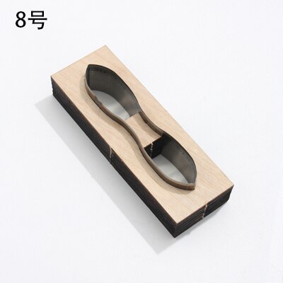 Leather Accessories Cutting Dies Wooden DIY Handmade Custom Cut Mold Punch Tools Zipper Head Wood Punching Stencil