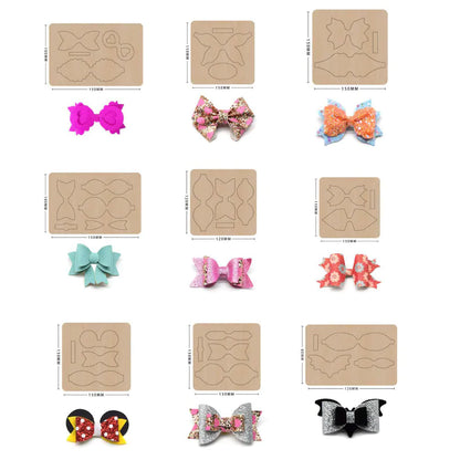 hair bow die/bow svg/ die cuts/leather cutting die
