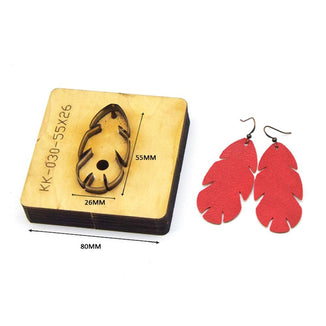 leather earring cutting dies handmade leather tool, handmade DIY custom cutting mold