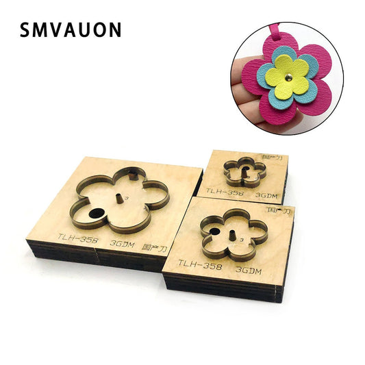 Flower pendant leather cutting die handmade leather tool, manual DIY custom cutting mold