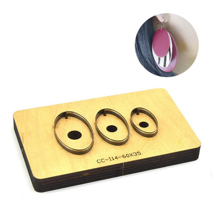 earring cutting dies  handmade leather tool, handmade DIY custom cutting mold