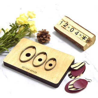 earring cutting dies  handmade leather tool, handmade DIY custom cutting mold