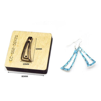earrings leather cutting die  handmade leather tool, handmade DIY custom cutting mold
