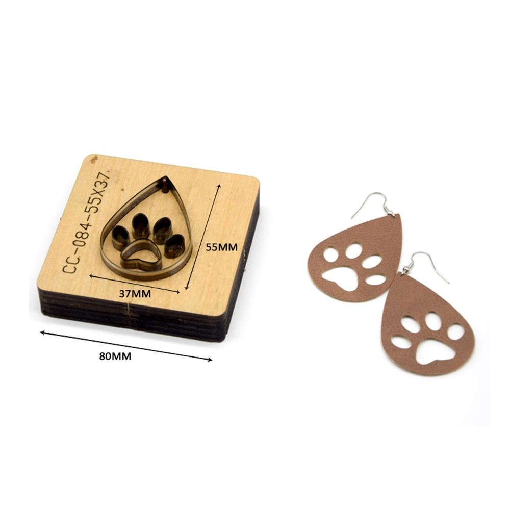 leather earring cut dies handmade leather tool, handmade DIY custom cutting mold