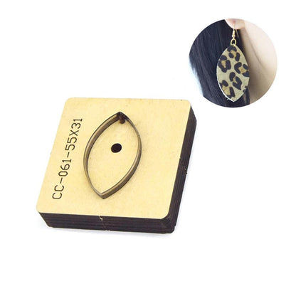 leather earring cutting die handmade leather tool, handmade DIY custom cutting mold