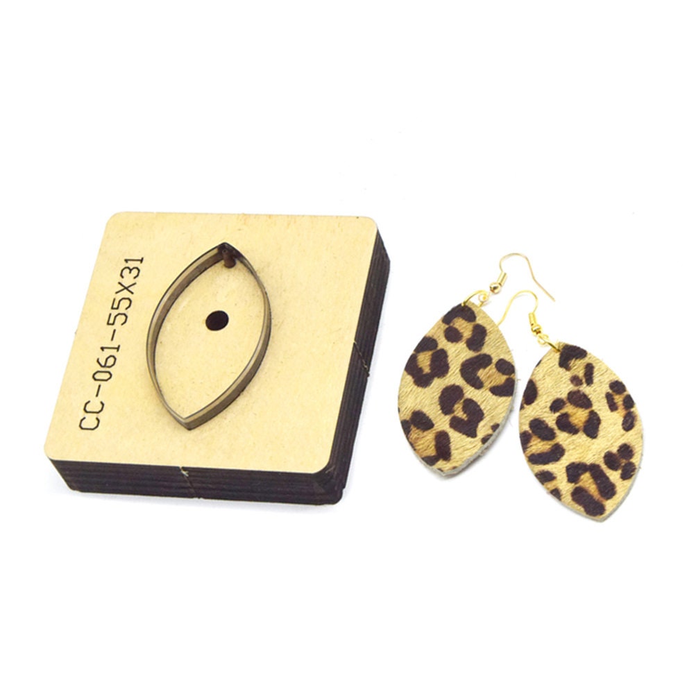 leather earring cutting die handmade leather tool, handmade DIY custom cutting mold