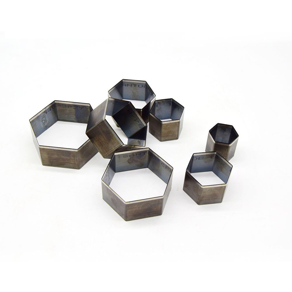 7psc hexagon cutting dies  handmade leather tool, handmade DIY custom cutting mold