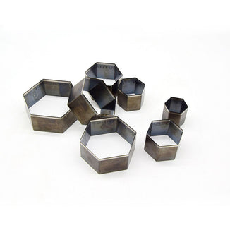 7psc hexagon cutting dies  handmade leather tool, handmade DIY custom cutting mold
