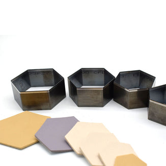 7psc hexagon cutting dies  handmade leather tool, handmade DIY custom cutting mold