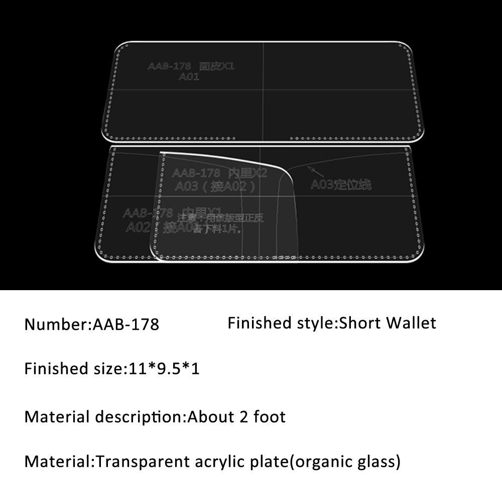 Wallet Cutting Mould, Handmade Leather Tool, Handmade DIY Custom Cutting Mould