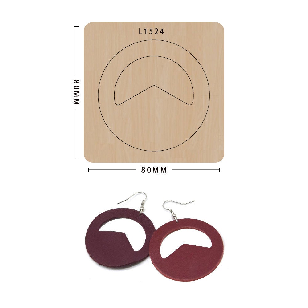 Earring cutting mold suitable for die-cutting machines