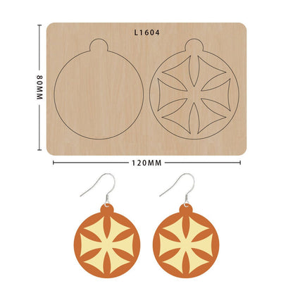 Earring cutting mold suitable for die-cutting machines