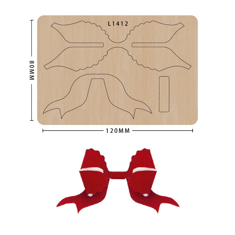 Bowknot cutting die, suitable for die-cutting machines