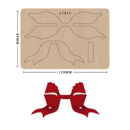 Bowknot cutting die, suitable for die-cutting machines