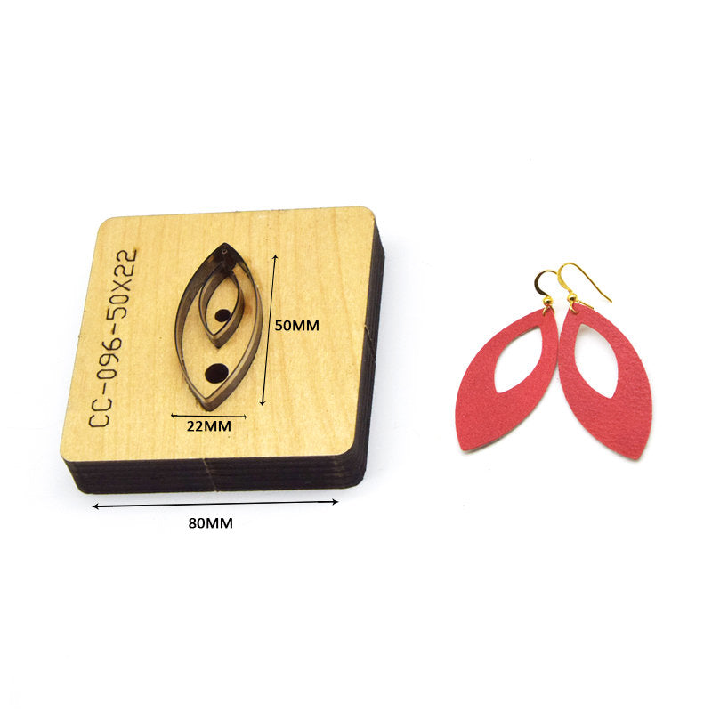 leather earring cutting dies handmade leather tool, handmade DIY custom cutting mold