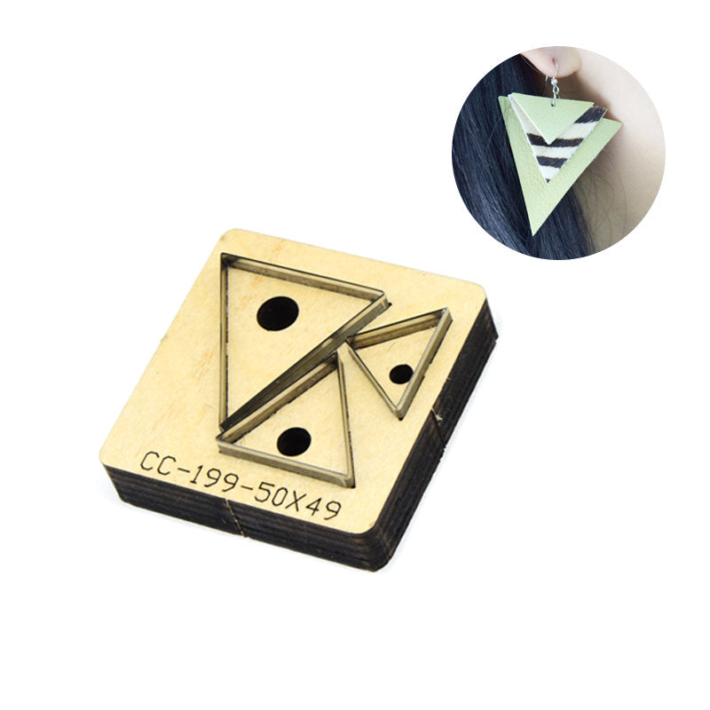 leather earring cutting dies  handmade leather tool, handmade DIY custom cutting mold