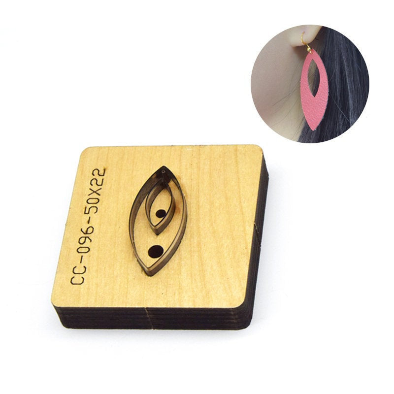 leather earring cutting dies handmade leather tool, handmade DIY custom cutting mold