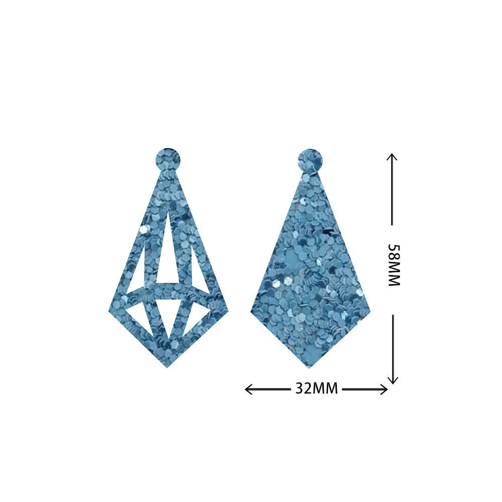 Earring cutting mold suitable for die-cutting machines