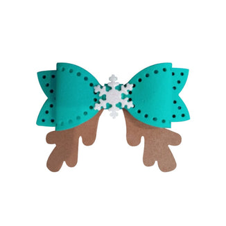 christmas decor Creative/antlers bow die/ big shot die/leather cutter dies/leather tool/scrapbook stickers/ custom cutting die/cuttleb