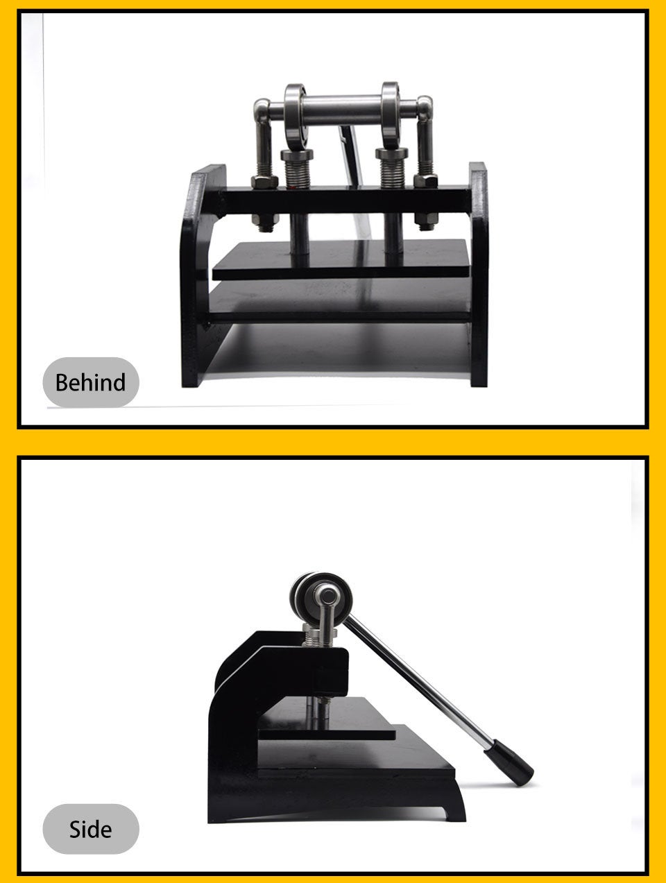 Double Wheel Hand Leather Cutting Machine Mold Cutter New Manual Pressure Machine DIY Leather Cutting Dies Machine