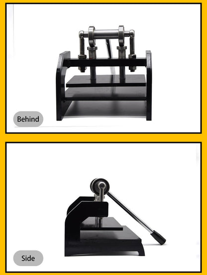 Double Wheel Hand Leather Cutting Machine Mold Cutter New Manual Pressure Machine DIY Leather Cutting Dies Machine