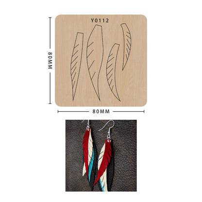 Earring cutting mold suitable for die-cutting machines