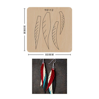 Earring cutting mold suitable for die-cutting machines