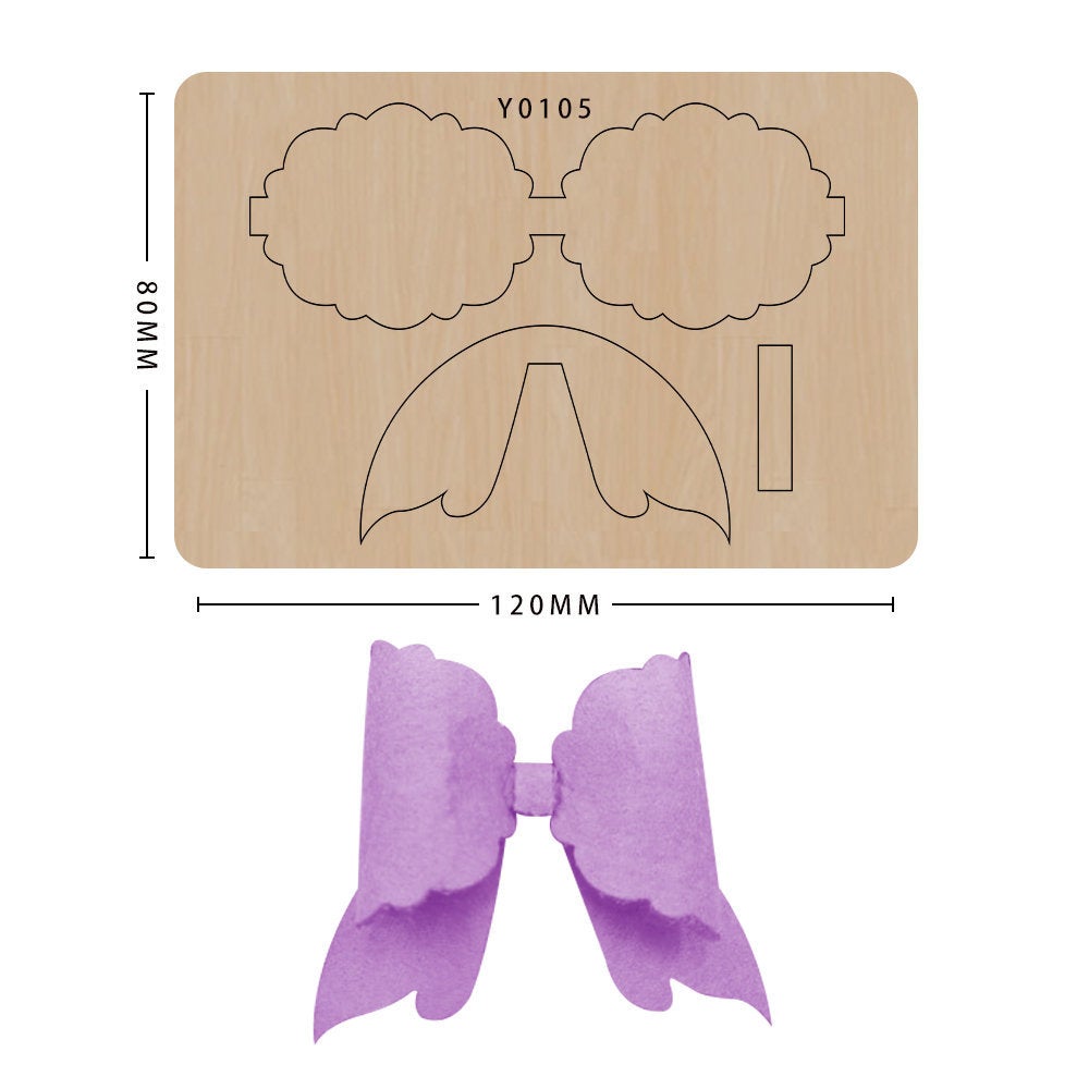 Bowknot cutting die, suitable for die-cutting machines