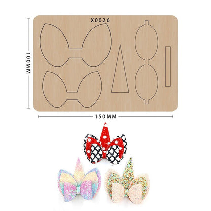 Creative/Unicorn/ bow die/ big shot die/leather cutter dies/leather tools/scrapbook stickers/ custom cutting die/cuttlebug
