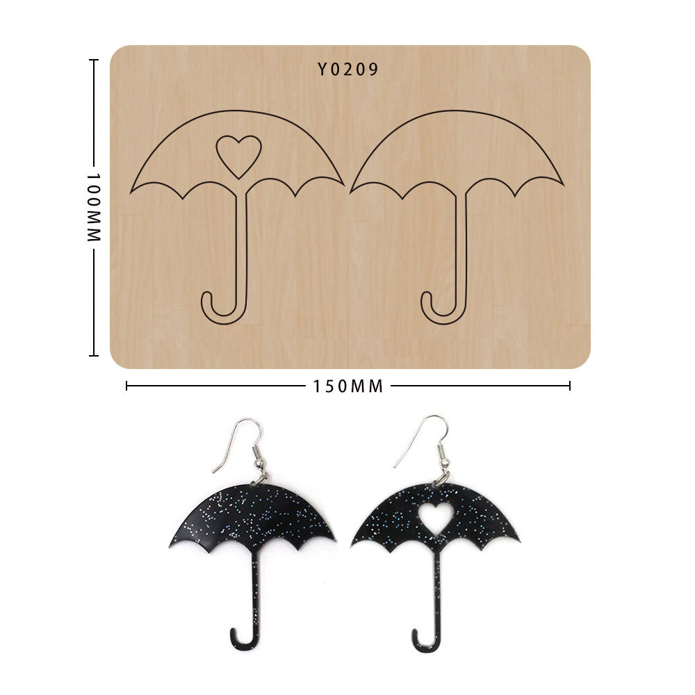 Earring cutting mold suitable for die-cutting machines such as SIZZIX\CLICKER