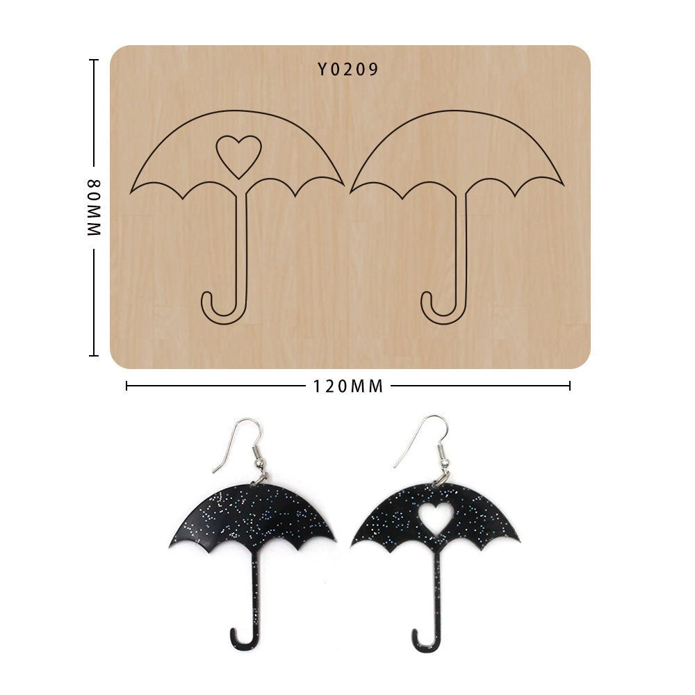 Earring cutting mold suitable for die-cutting machines such as SIZZIX\CLICKER