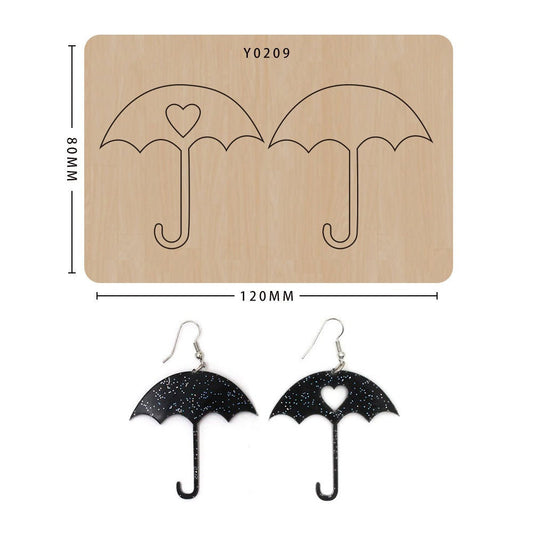 Earring cutting mold suitable for die-cutting machines such as SIZZIX\CLICKER