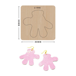 Earring cutting mold suitable for die-cutting machines