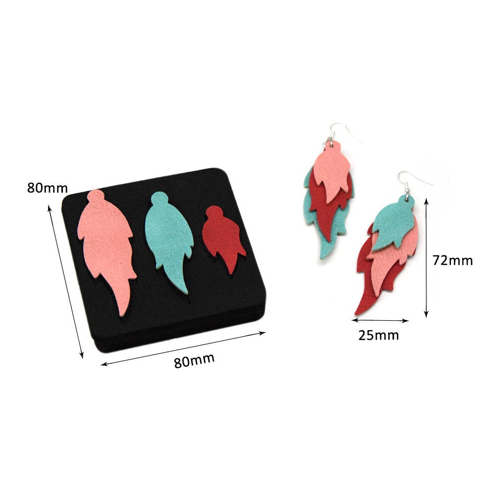 Earring cutting mold suitable for die-cutting machines