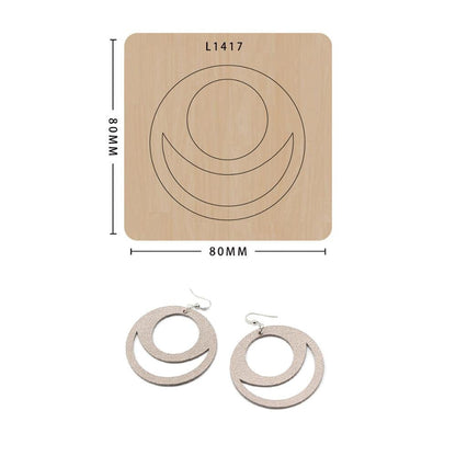 Earring cutting mold suitable for die-cutting machines