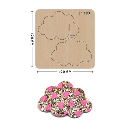 Beautiful cloud Hair Clip Cutting Die, Hair Clip  Bigz Dies,  Bow Dies,  Big Shot  Dies, Leather Cutting Die