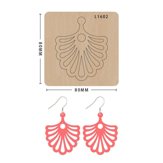 Earring cutting mold suitable for die-cutting machines