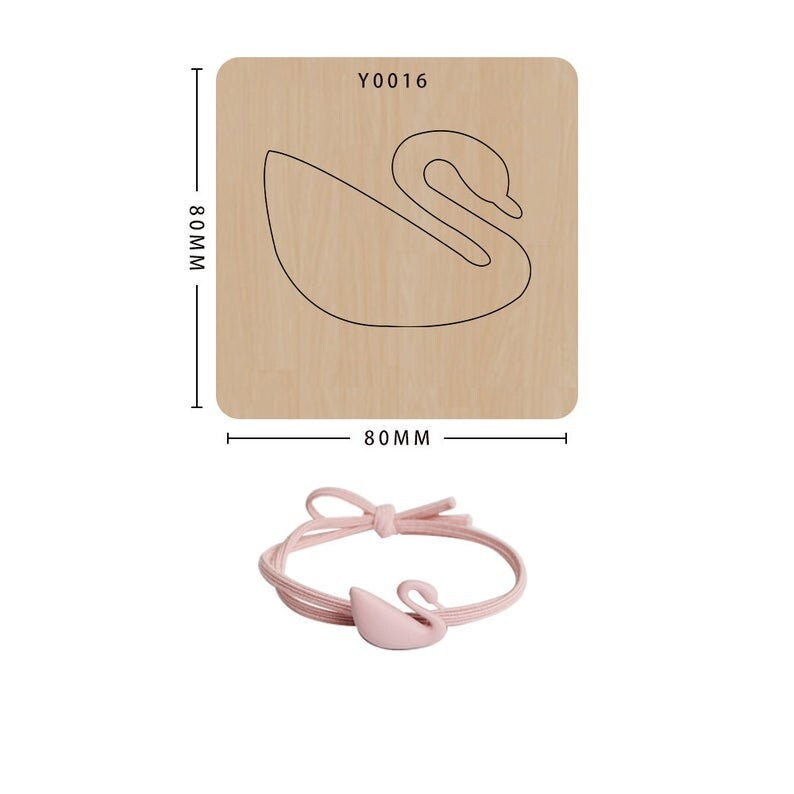 Christmas/Swan/Hair Clip Cutting Die, Hair Clip  Bigz Dies,  Bow Dies,  Big Shot  Dies, Leather Cutting Die